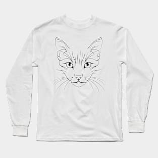 cute cat's face Long Sleeve T-Shirt